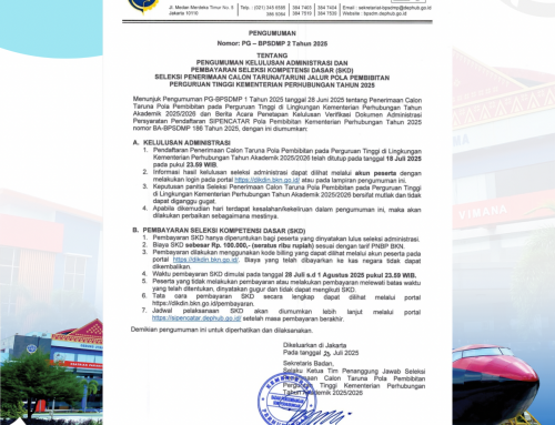 Pengumuman Kelulusan Administrasi dan Pembayaran SKD SIPENCATAR Jalur Pola Pembibitan Tahun 2025