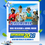 Pengumuman Hasil Kelulusan SIPENCATAR Jalur Non Reguler Gelombang 3 Tahun 2026 Resmi Diumumkan, Calon Taruna Bersiap Memasuki Tahap Pendidikan.
