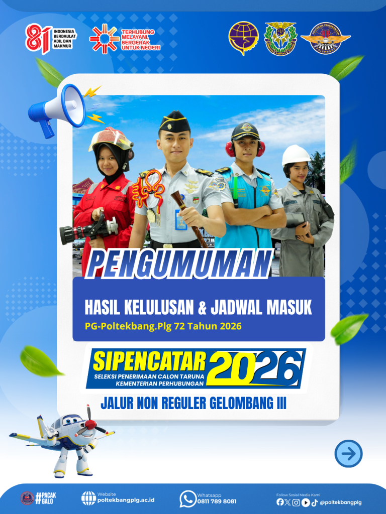 Pengumuman Hasil Kelulusan SIPENCATAR Jalur Non Reguler Gelombang 3 Tahun 2026 Resmi Diumumkan, Calon Taruna Bersiap Memasuki Tahap Pendidikan.