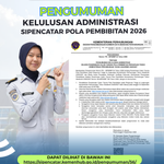 PENGUMUMAN KELULUSAN ADMINISTRASI SIPENCATAR JALUR POLBIT 2026