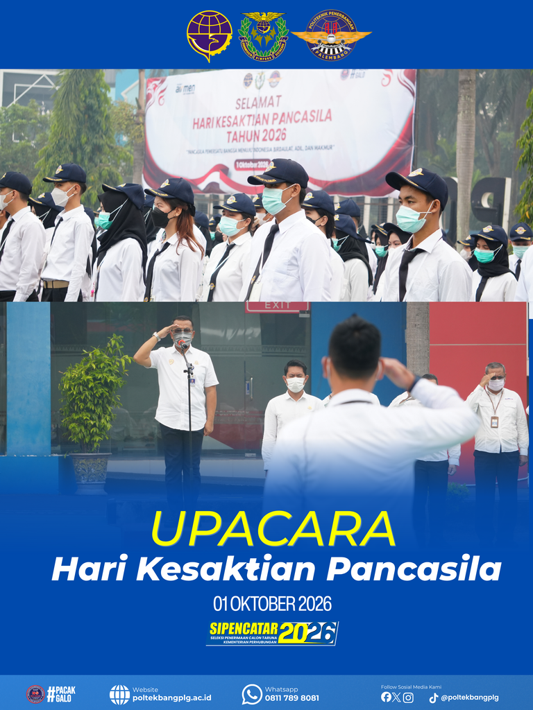 Semangat Pancasila Menggema di Politeknik Penerbangan Palembang pada Peringatan Hari Kesaktian Pancasila 2026